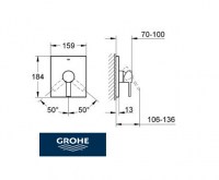 GROHE ALLURE EMPOTRABLE DUCHA